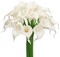 30 Pack Real Touch Artificial Calla Lily Flowers White PU Latex Faux Calla Lilies for Wedding Bouquet Centerpieces Party Home Floral Decor